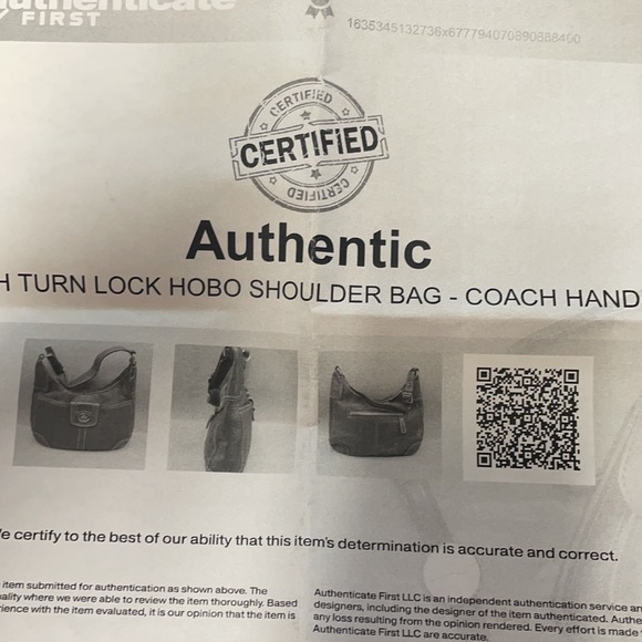 Authentic Coach Turn Lock Hobo - Picture 7 of 7